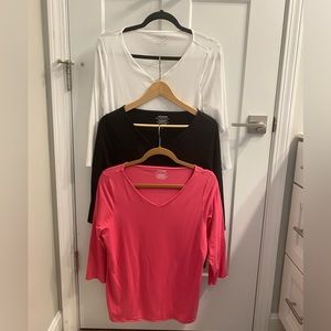 Chicos ultimate tee 3/4 length sleeve bundle